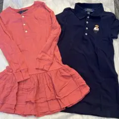 ラルフローレン ワンピース　2枚セット　ベア　4T ４歳　110