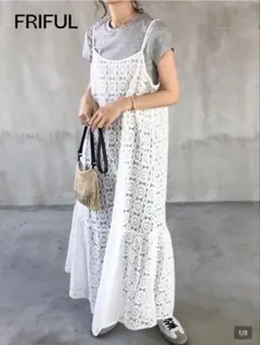 SHEIN FRIFUL レース キャミワンピース