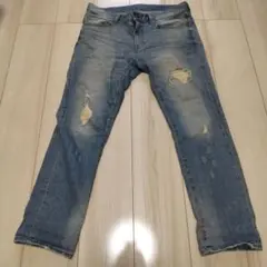 ユニクロ ダメージデニム 32