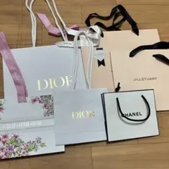 Dior、Chanel、Jill Stuart ショップ袋 6枚セット