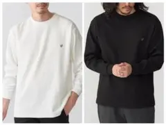 SHIPS 白黒2点セット ワンポイントロゴ バーズアイ 長袖Tシャツ