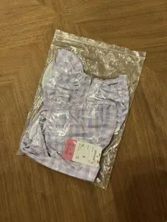 ベビー服(水着) パープルチェック　Sサイズ
