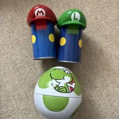 ユニバ USJ マリオ ルイージ コスチューム缶 ヨッシー