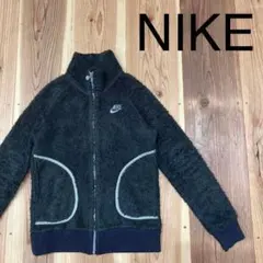 NIKE ボアジャケット フリース 刺繍ロゴ y2k ジッパーNIKEロゴ　M