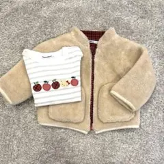 ファミリア＊80cm＊ボアアウターロンT