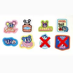 未使用　エンジェルブルー　刺繍ステッカー　6枚セット