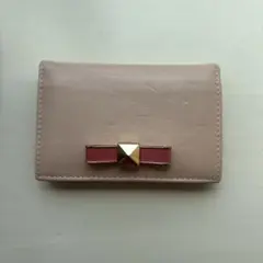 FURLA ピンクレザー名刺入れ
