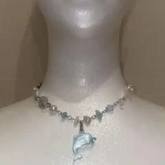 輝どるふぃんチョーカー フェアリーグランジ 森ガール y2k ウィッシュコア