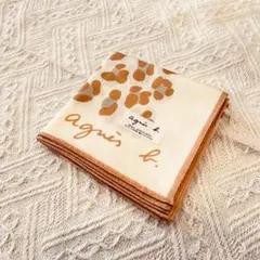 未使用☆Agnes b アニエスベー レオパード ハンカチ スカーフ 綿のサムネイル