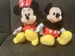 ディズニーストア　ミッキーミニーぬいぐるみ