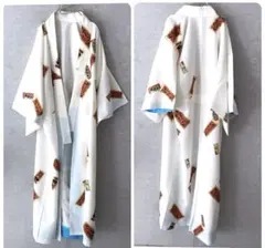 ジャパンヴィンテージ 和柄 ロング 着物 羽織 和モード ヴィンテージ フリー