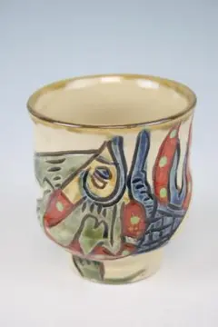 色絵磁器アザミ文茶碗と湯呑のセット (豊福誠 作) 2025年最新】赤絵