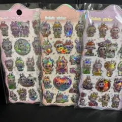 ラブブ3Dホログラムシール3枚