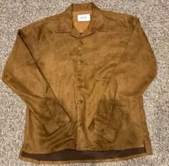 AER Adam et Rope フェイクスエードボックスシャツ ヴィンテージ