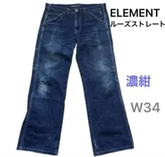 ELEMENT DENIM】エレメント メンズ バギーデニム W31 ヒゲ - メルカリ