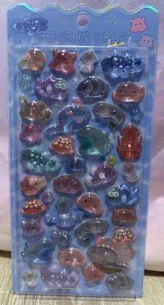 水族館限定　ボンボンドロップシール　深海魚