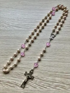 一環ロザリオ　ピンクパール