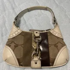 COACH アクセサリーポーチ シルバー金具 シグネチャー コーチ