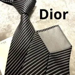 Christian Dior ディオール ネクタイ トロッター 総柄グレー - メルカリ
