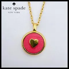 【kate spade new york】ハート ネックレス ゴールド ピンクのサムネイル