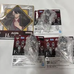 H賞 ミニ色紙、F賞ラバーチャーム×3 無陀野無人 セット