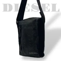 美品　ディーゼル　ショルダーバッグ　レザー　スタッズ 黒　ブラック　y2k