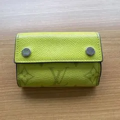 IC搭載 ルイヴィトン ディスカバリーコンパクト タイガラマ 財布 青 箱