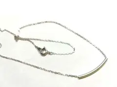 シルバー バータイプ ネックレス