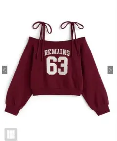 最終価格　新品未使用レディース2Wayリボンナンバーロゴスウェットトップス