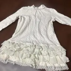 HusHusH 90サイズ ドット柄 フリルワンピース