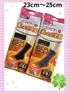 【 新品・未使用 】 ココピタ✨あったか実感プラス✨レディースソックス2P
