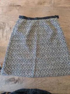 La TOTALITE　黒とベージュのツイード風スカートサイズ36