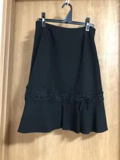 ギャラリービスコンティ　膝丈スカート　M ブラック