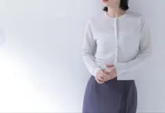 カーディガン ラメシアーベーシックカーディガン レディース