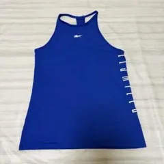 美品 Reebokレスミルズ 青 タンクトップ レディースのサムネイル