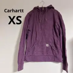 海外古着✨Carhartt 【XS】カーハート　パープル ハーフジップパーカー