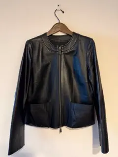 DANIEL HECHTER レザーライダースジャケット 黒