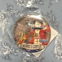 東京ワンピースタワー　ルフィ　バースデー缶バッジ