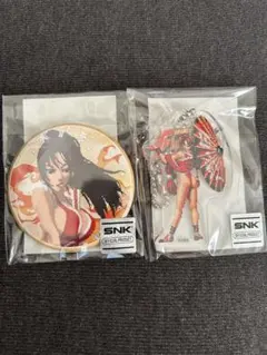 不知火舞 缶バッジ アクリルキーホルダー 2点セット SNK