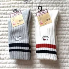 サンリオキャラクターズ ヒートテックソックス　ハローキティ　シナモロールユニクロ