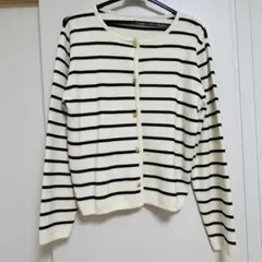 coca 金ボタン ニットカーディガン Lサイズ