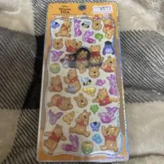 ディズニー　プチドロップステッカー　プーさん