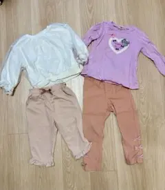 組曲　ミキハウス　ホットビスケッツ　トップスとパンツセット