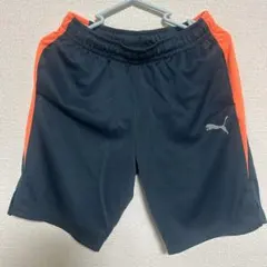 PUMA ハーフパンツ 160 ネイビー/オレンジ