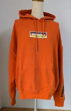 VISION STREET WEAR フード付きパーカー オレンジ