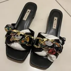 ダイアナ　DIANA ブラック　ミュール　サンダル　Mサイズ　23㎝　23.5㎝のサムネイル