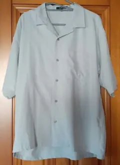 メンズ　グレーシャツ