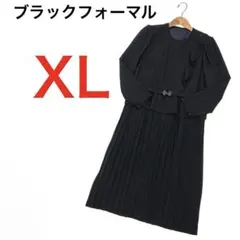 H6837◾️ブラックフォーマルワンピース　大きいサイズ