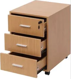 Homesailingデスクサイドワゴン 鍵付き オフィスワゴン キャビネット