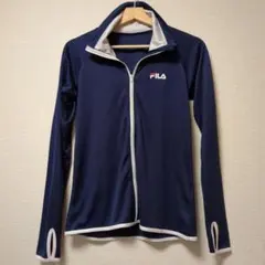 FILA ネイビー ジップアップ ラッシュガード